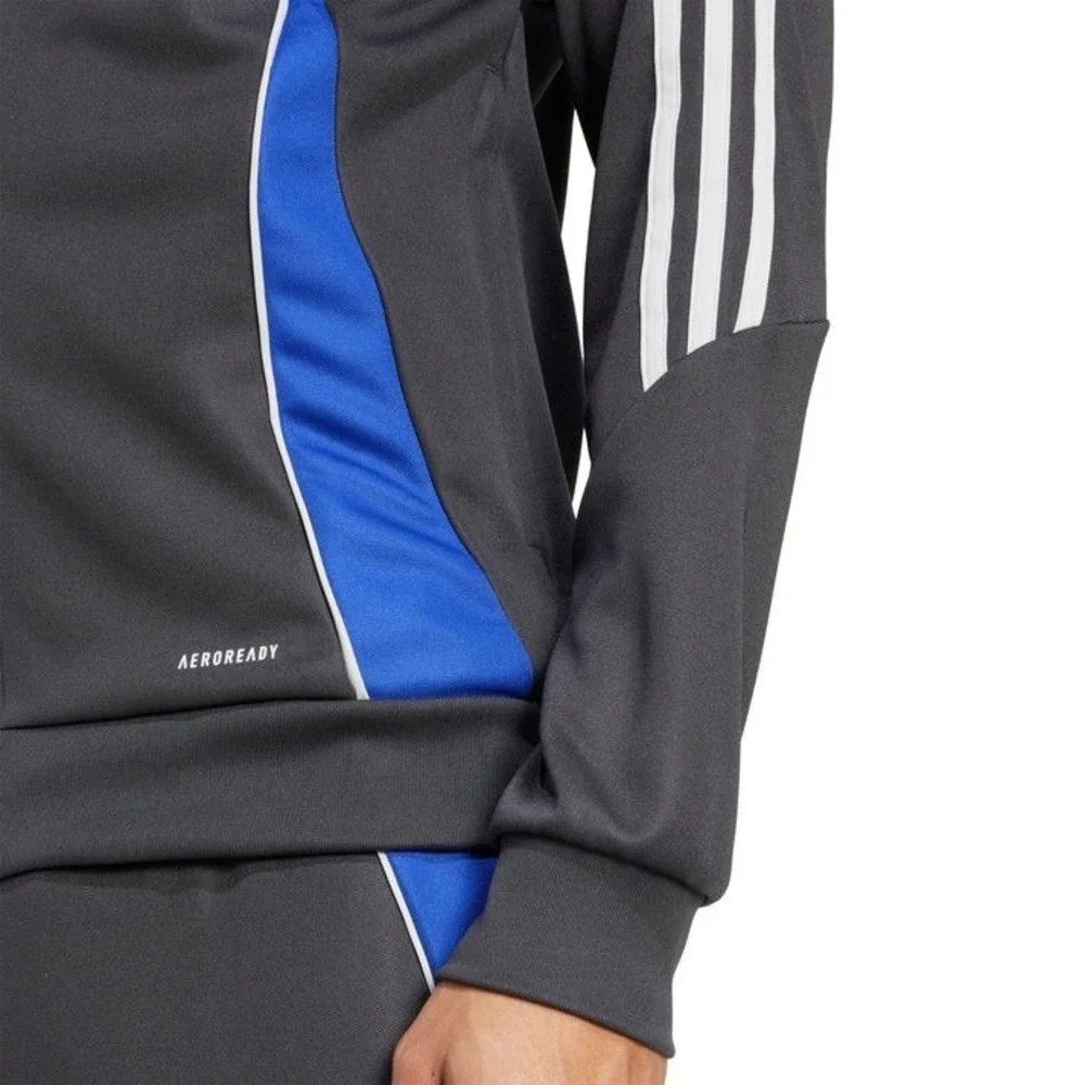 Adidas Lionel Messi Track Jacket Mens M Slim Soccer Gray Full Zip Training‎